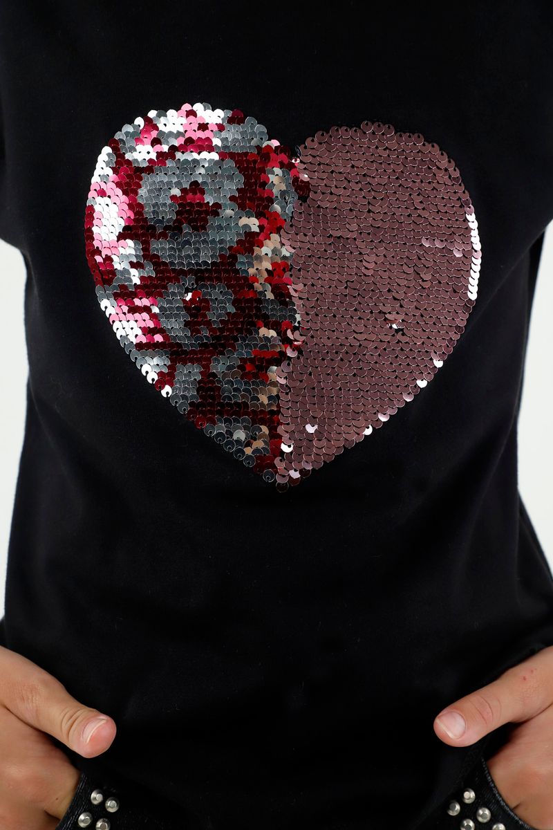 tshirt-para-niña-tennis-negro