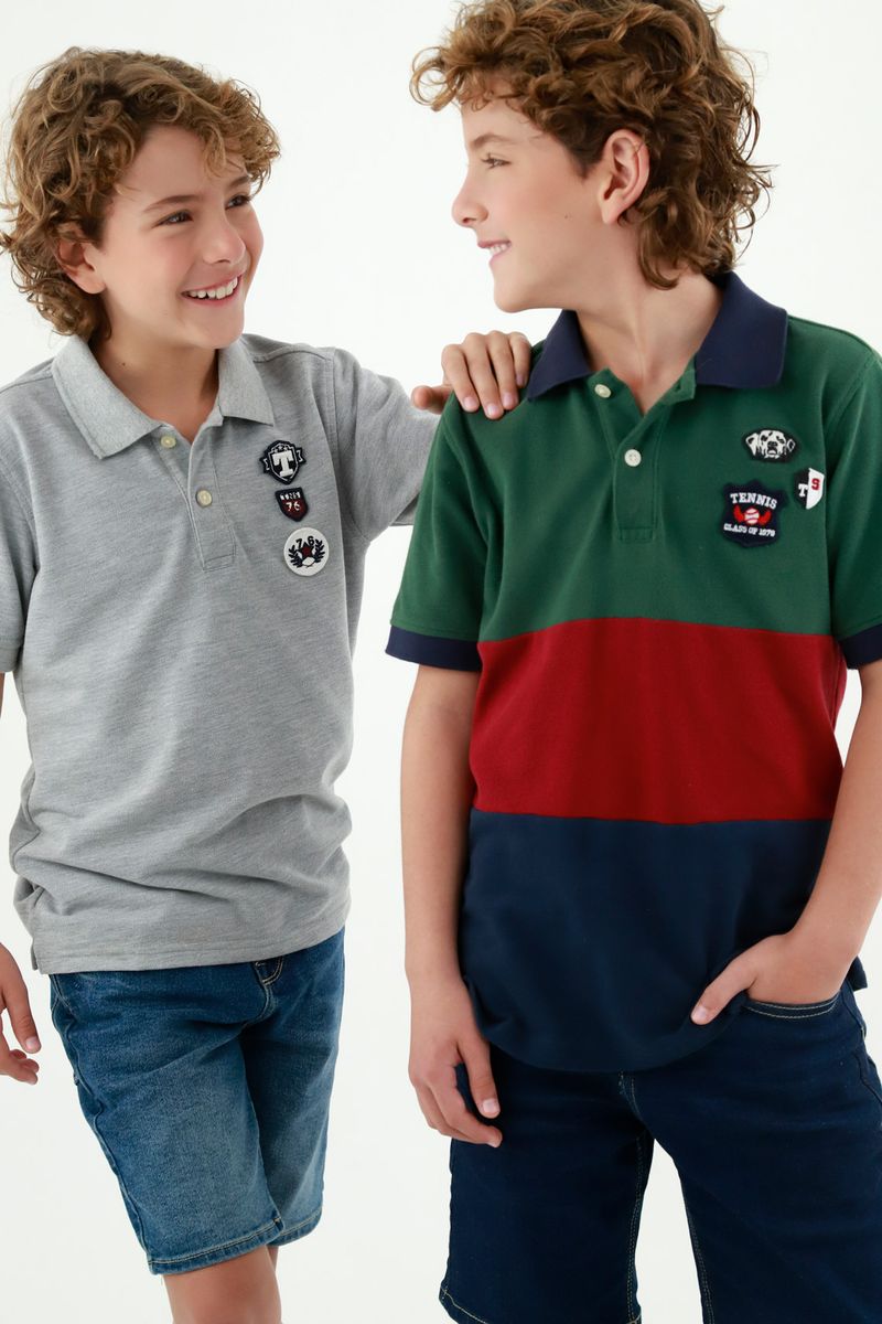 polos-para-niño-tennis-verde