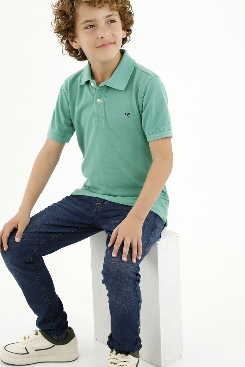 polos-para-niño-tennis-verde