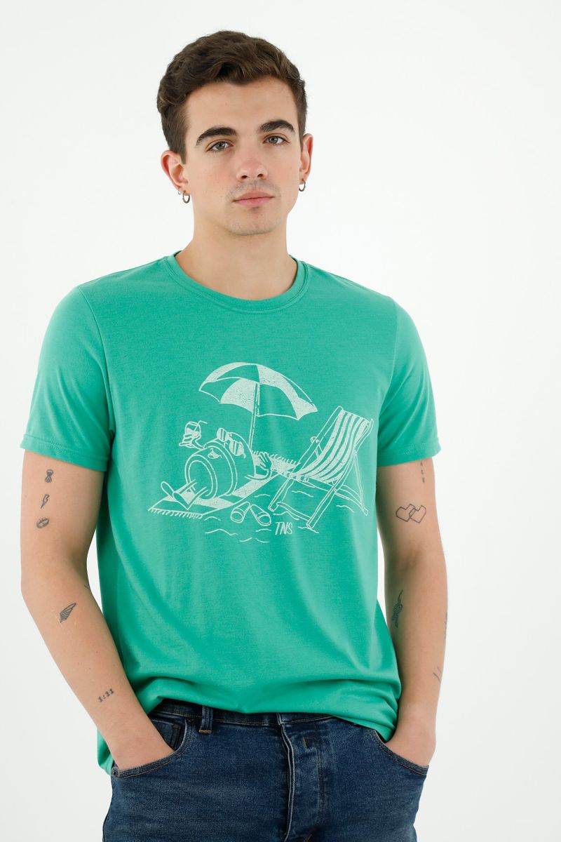 tshirt-para-hombre-tennis-verde