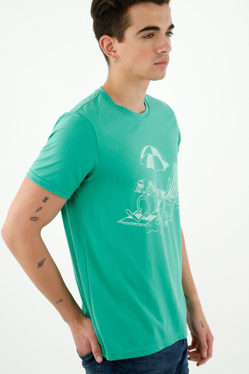tshirt-para-hombre-tennis-verde