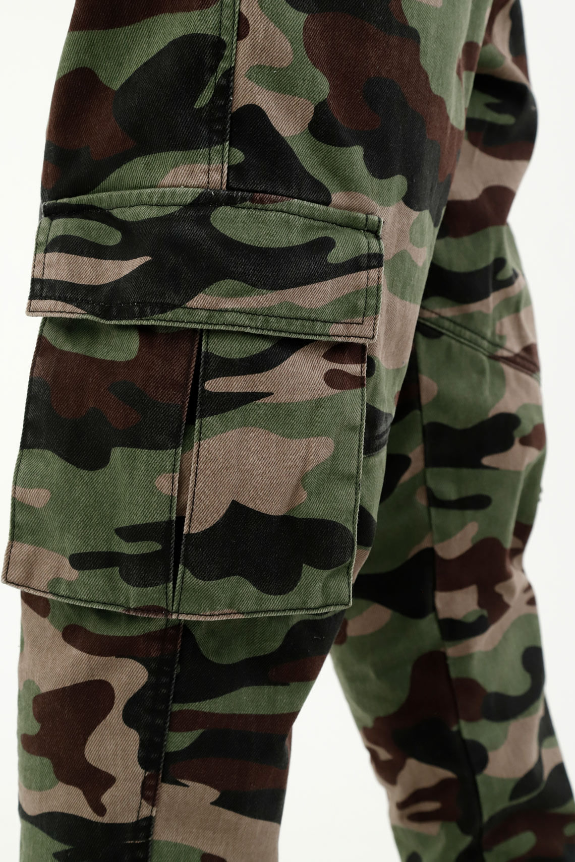 Pantalon Camuflado Para Hombre Leonel Unser 30 Verde