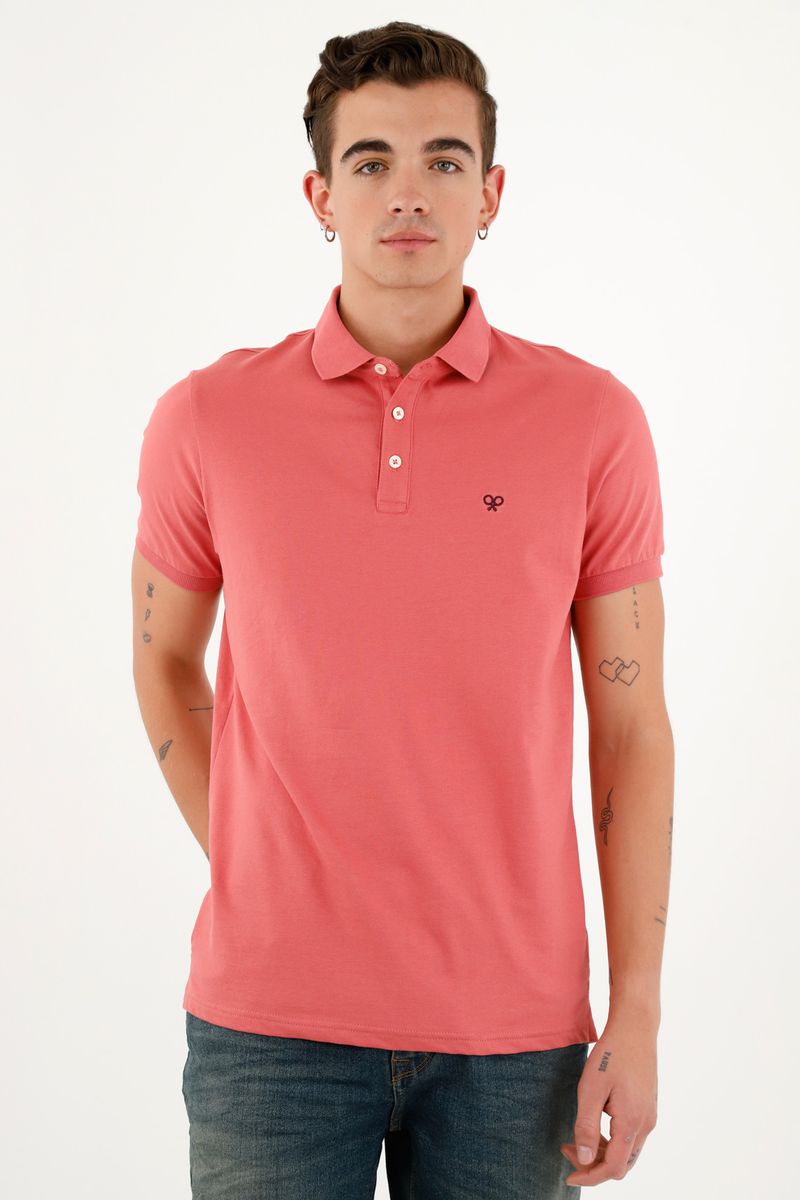 polos-para-hombre-tennis-naranja