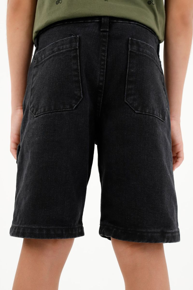 bermuda-para-niño-tennis-negro
