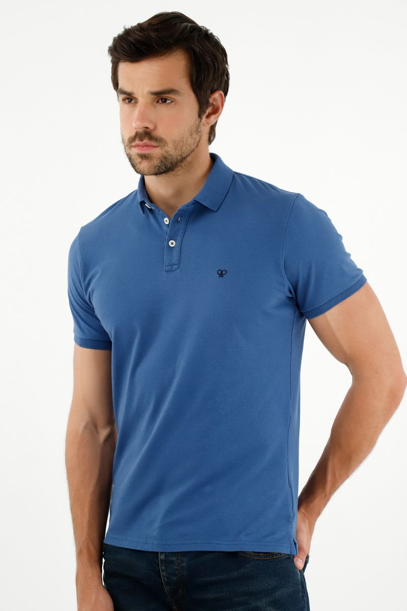polos-para-hombre-tennis-azul