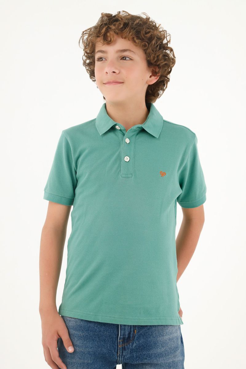 polos-para-nino-tennis-verde