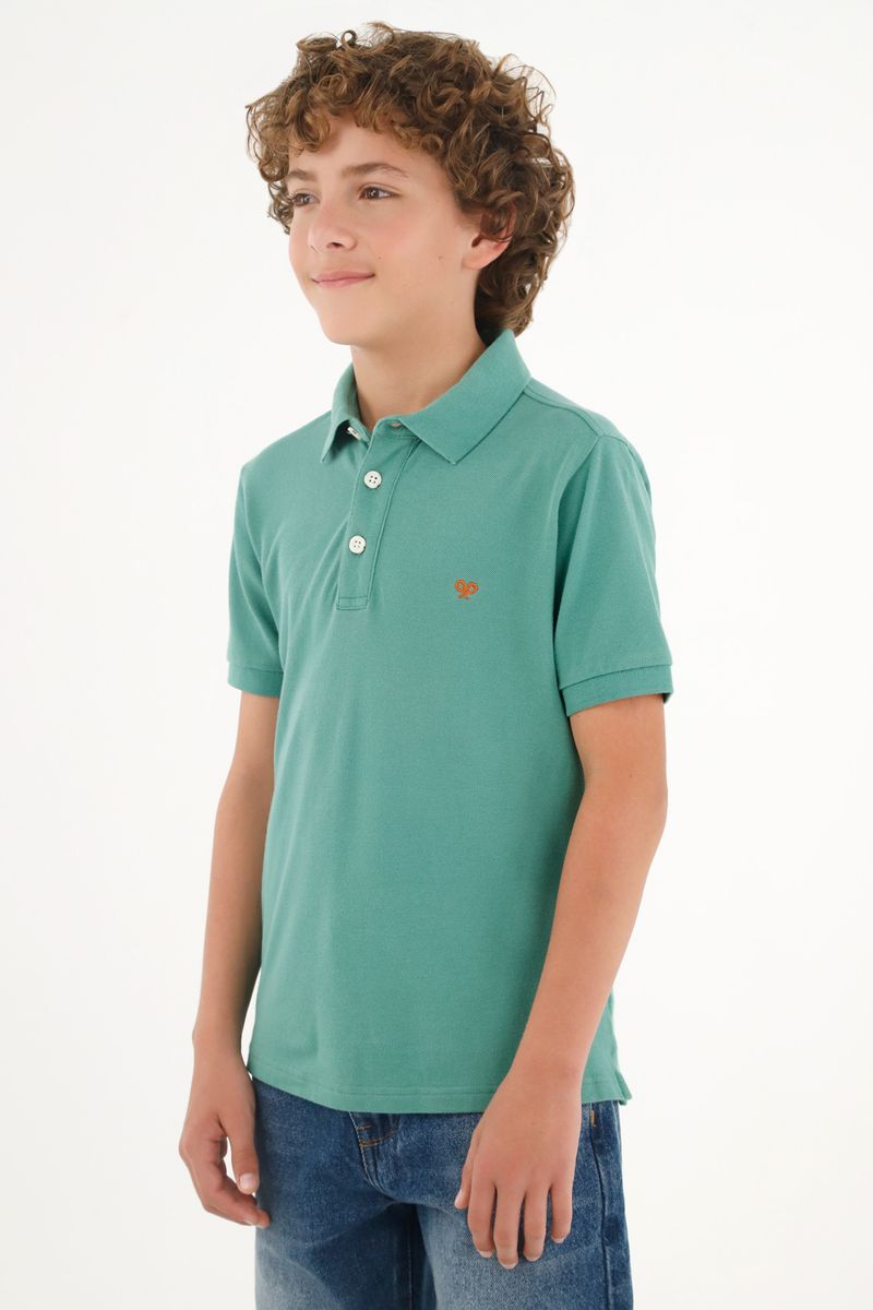 polos-para-nino-tennis-verde