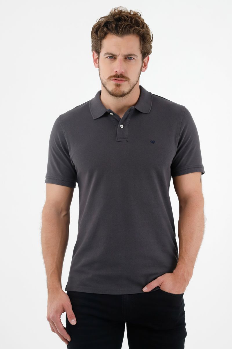 polos-para-hombre-tennis-gris