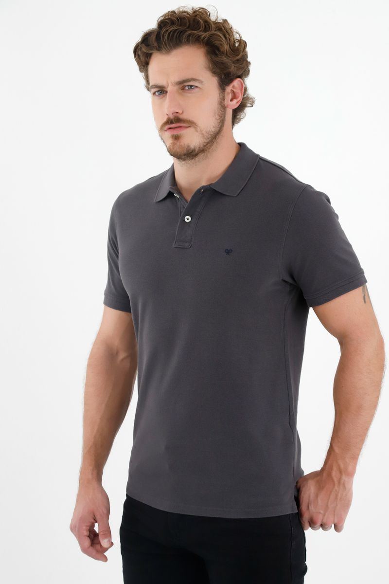 polos-para-hombre-tennis-gris