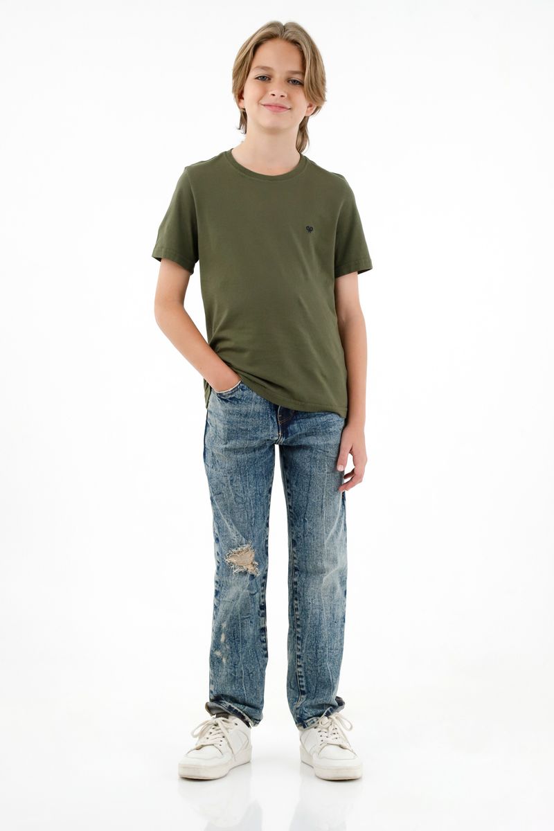 tshirt-para-nino-tennis-verde