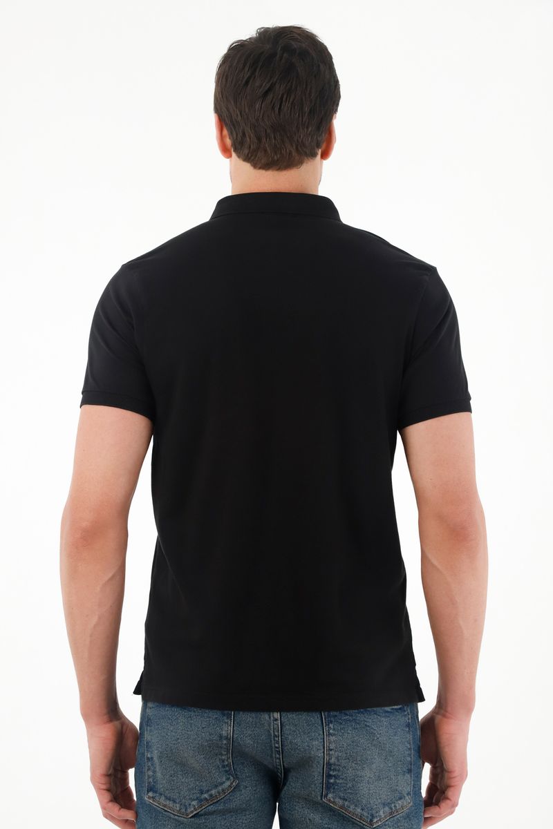 polos-para-hombre-tennis-negro