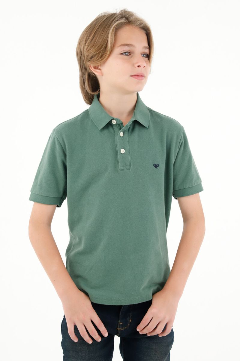polos-para-nino-tennis-verde
