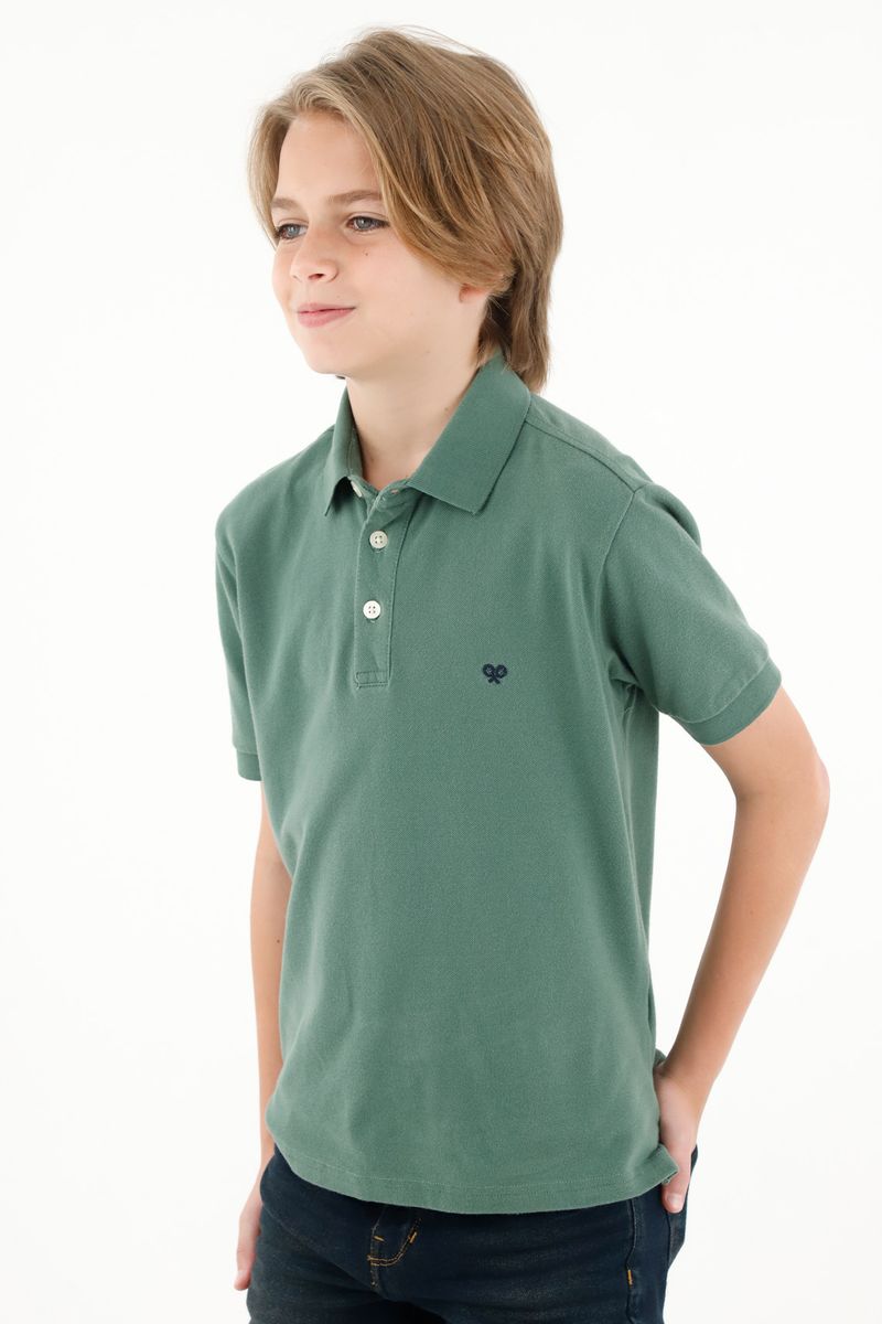 polos-para-nino-tennis-verde