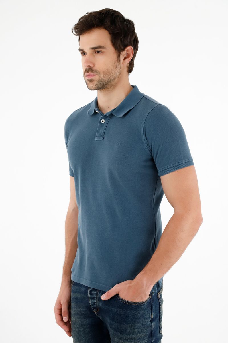 polos-para-hombre-tennis-azul