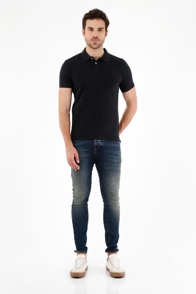polos-para-hombre-tennis-negro