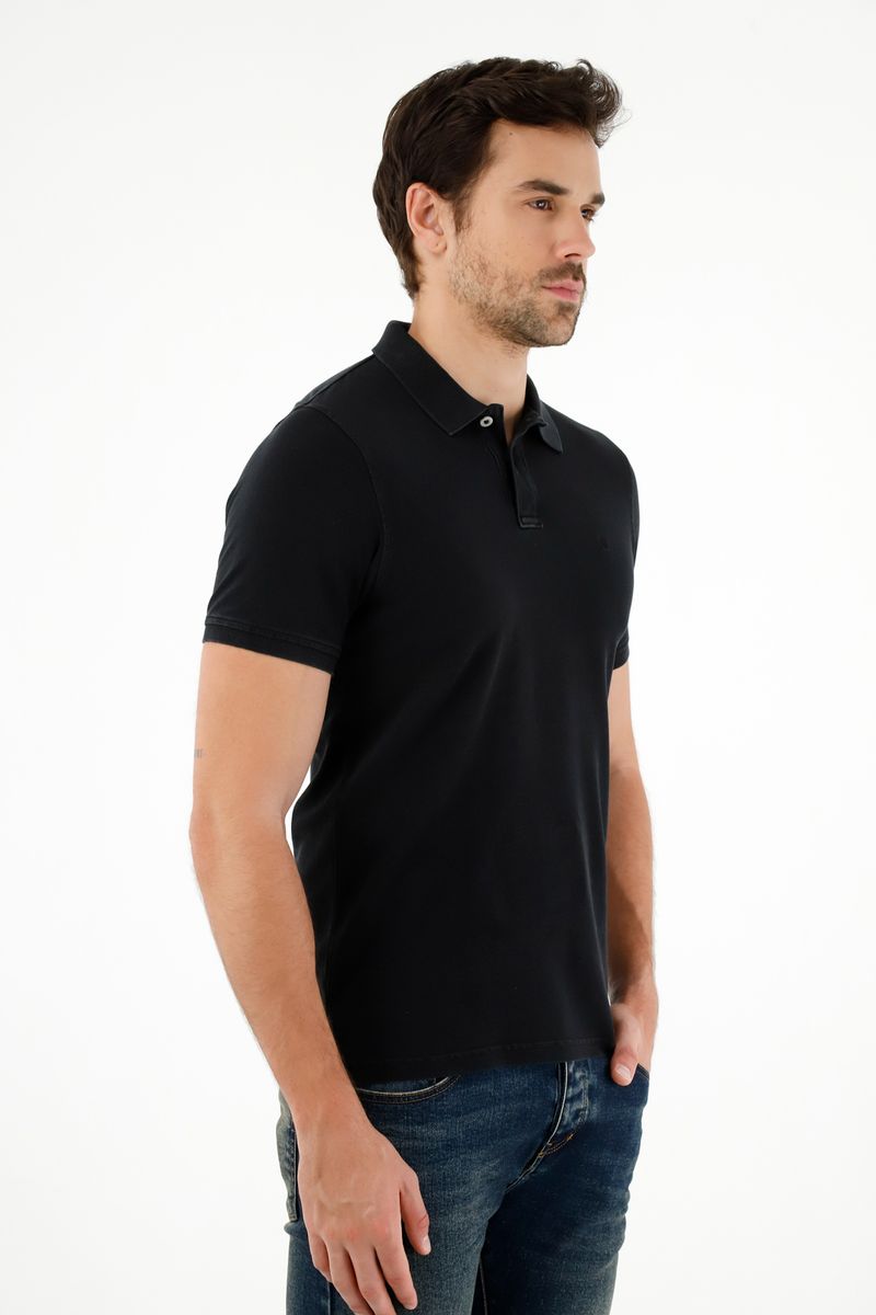 polos-para-hombre-tennis-negro